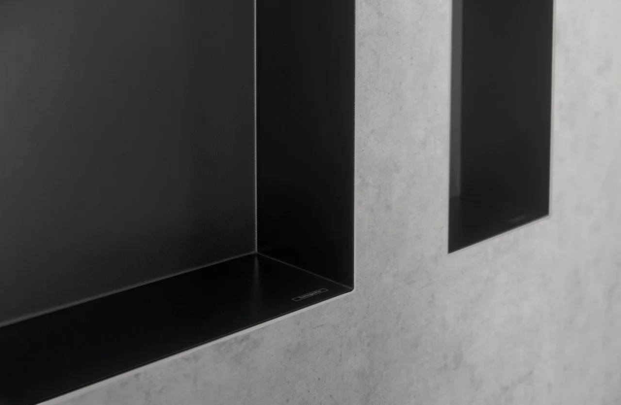Hansgrohe XtraStoris Minimalistic Wandnische rahmenlos 300x300x100 mm Mattschwarz Hansgrohe XtraStoris Minimalistic Wandnische rahmenlos 300x300x100 mm Mattschwarz
