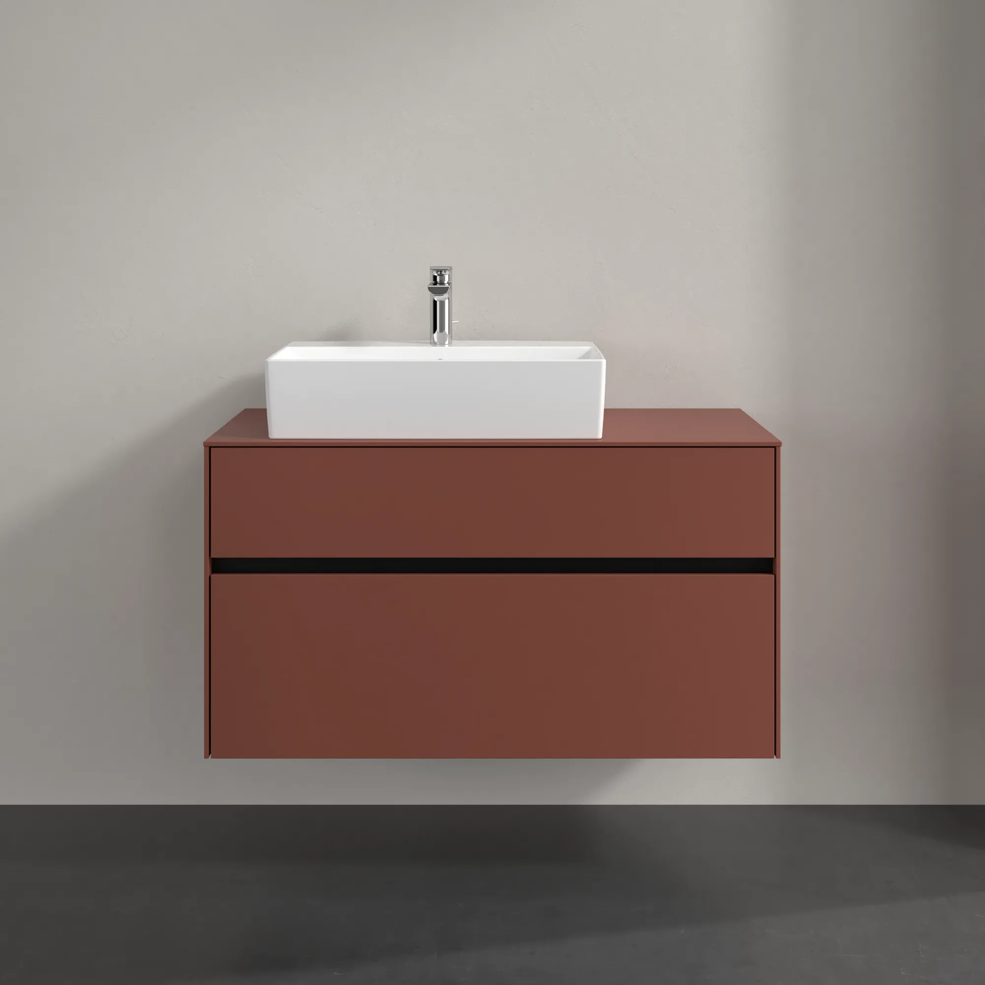 Villeroy & Boch Collaro Waschbeckenunterschrank C126B0, 1000x548x500mm, Wine Red Villeroy & Boch Collaro Waschbeckenunterschrank C126B0, 1000x548x500mm, Wine Red