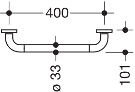 HEWI Haltegriff „Serie 801“ in Senfgelb