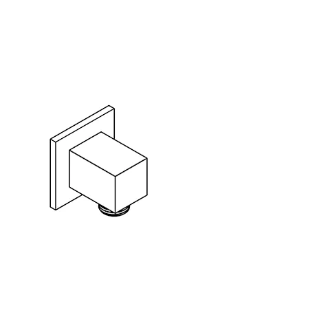 Kludi A-QA Wandanschlussbogen eckig Brushed Gunmetal PVD Kludi A-QA Wandanschlussbogen eckig Brushed Gunmetal PVD