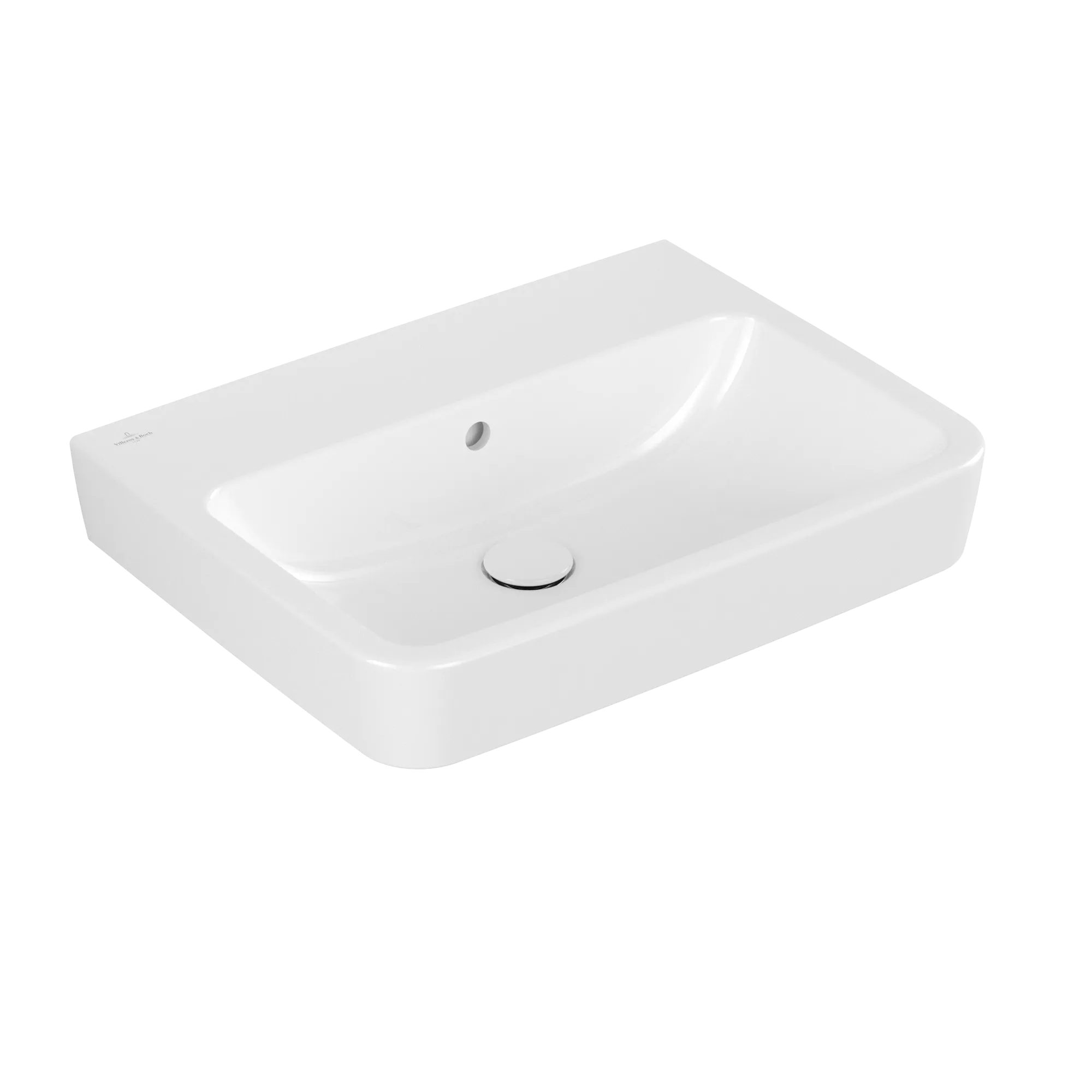 Villeroy & Boch Wandwaschtisch „O.novo“ 600 × 460 × 175 mm, für Becken mittig, ohne Hahnlochbohrung in Weiß Alpin Villeroy & Boch Wandwaschtisch „O.novo“ 600 × 460 × 175 mm, für Becken mittig, ohne Hahnlochbohrung in Weiß Alpin