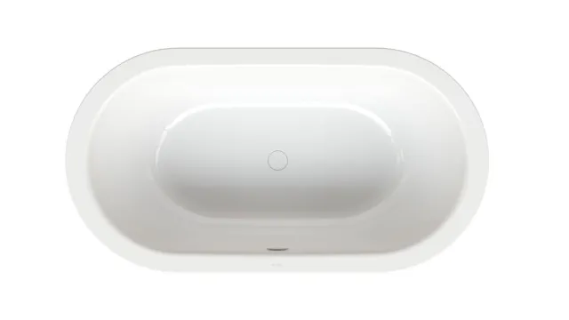 BetteStarlet Oval Badewanne, 1500 x 800 mm, weiß, glasierter Titan-Stahl, Einbau, Unterbau, 2-Sitzer