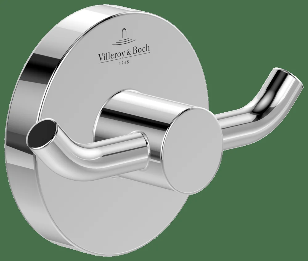 Villeroy & Boch Elements - Tender Doppel-Handtuchhaken, 76x32x54mm, Chrom