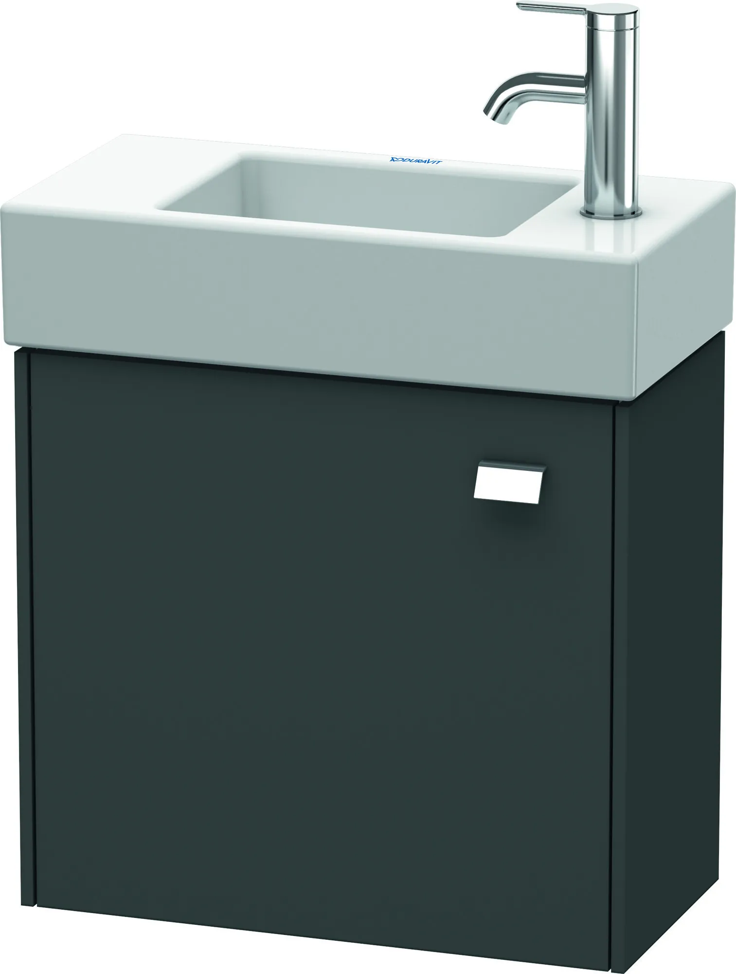 Duravit Waschtischunterschrank wandhängend „Brioso“ 48,4 × 44,2 × 23,9 cm in Graphit Matt