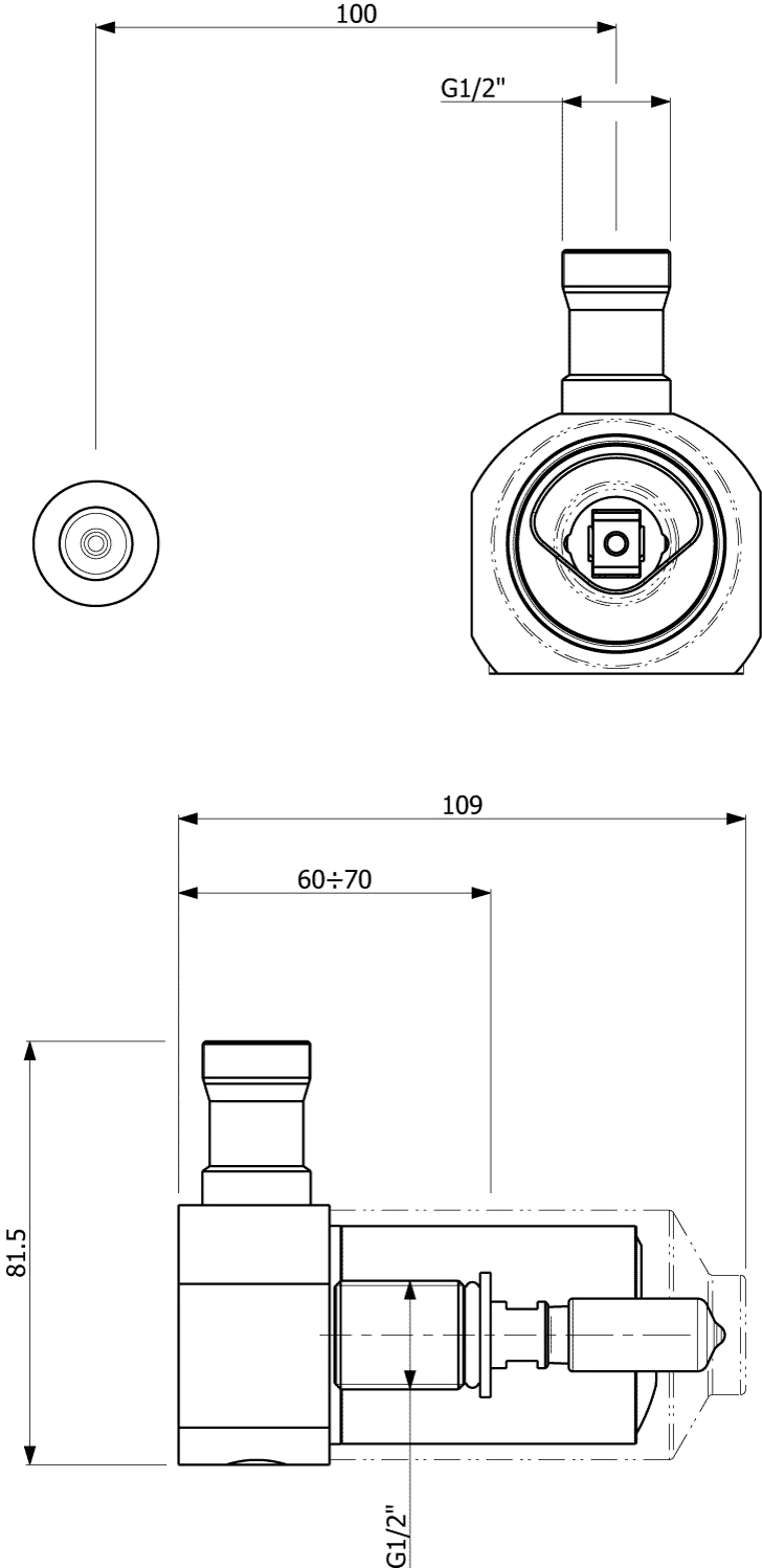 Villeroy & Boch Loop & Friends Universal-Einbaukörper Unterputz-Einhebel-Armatur TVW10611B150 100x49x100mm Matt Black Villeroy & Boch Loop & Friends Universal-Einbaukörper Unterputz-Einhebel-Armatur TVW10611B150 100x49x100mm Matt Black