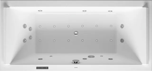 Duravit Whirlwanne „Starck“ rechteck 190 × 90 cm, Mittelablauf Duravit Whirlwanne „Starck“ rechteck 190 × 90 cm, Mittelablauf