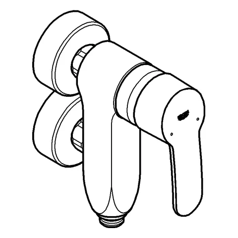 Grohe Eurostyle Cosmopolitan Vertica-Einhand-Brausebatterie, Wandmontage, chrom Grohe Eurostyle Cosmopolitan Vertica-Einhand-Brausebatterie, Wandmontage, chrom