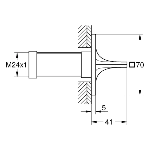 Grohe Allure UP-Ventil Oberbau 19334_1, cool sunrise gebürstet Grohe Allure UP-Ventil Oberbau 19334_1, cool sunrise gebürstet