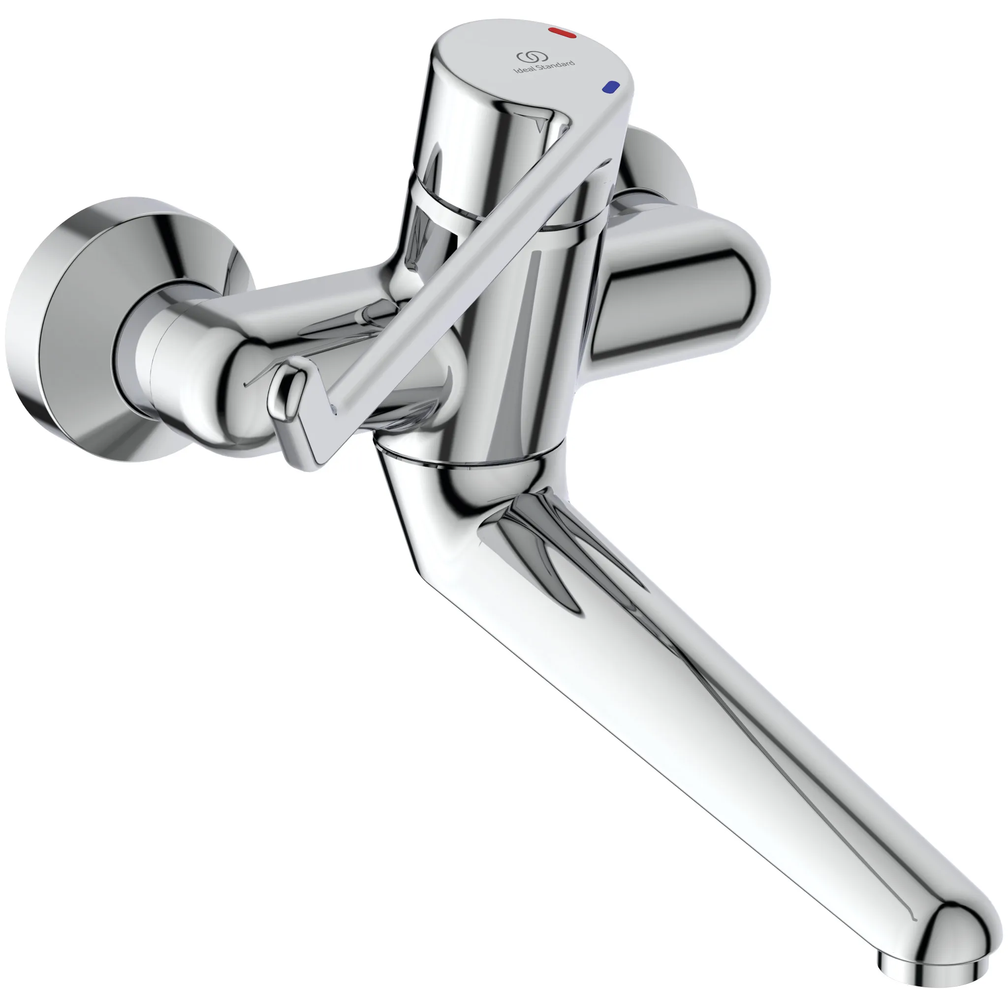 Wandwaschtisch-Sicherheitsarmatur Ceraplus, nicht absperrbarer S-Anschluß, Hebel 230mm, Ausladung 200mm, Chrom Wandwaschtisch-Sicherheitsarmatur Ceraplus, nicht absperrbarer S-Anschluß, Hebel 230mm, Ausladung 200mm, Chrom