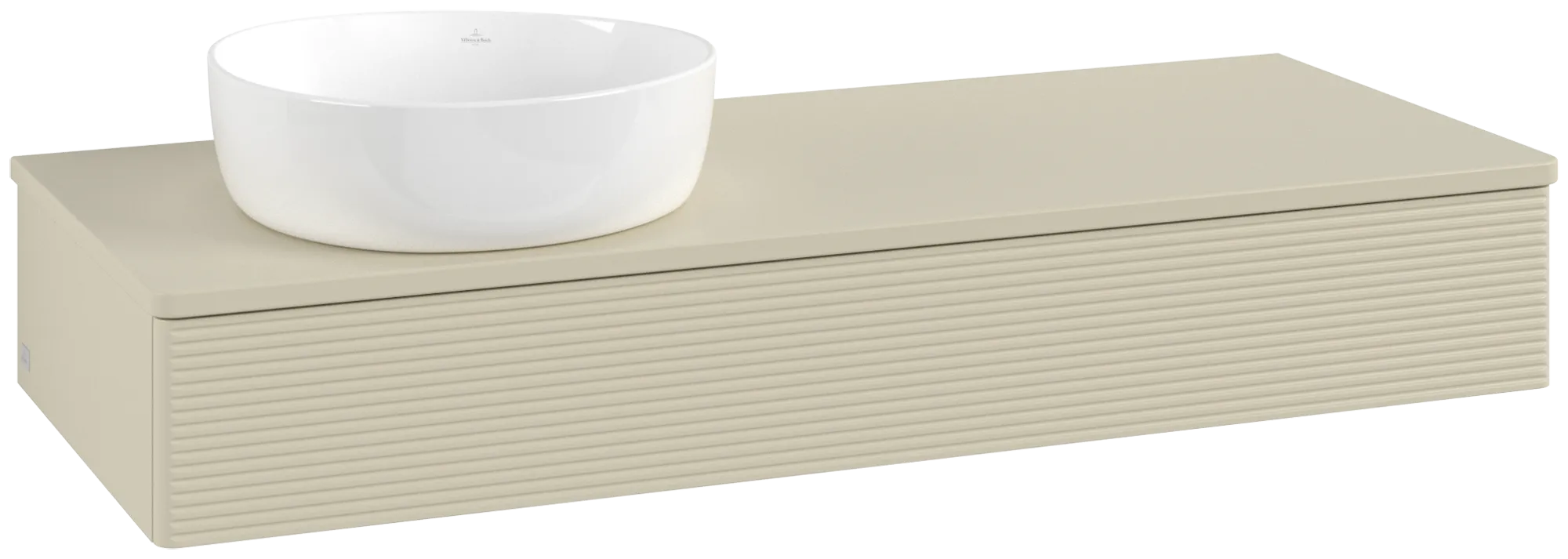 Villeroy & Boch Antao Waschbeckenunterschrank L11_5, 1200 x 190 x 500 mm, Silk Grey Matt Lacquer