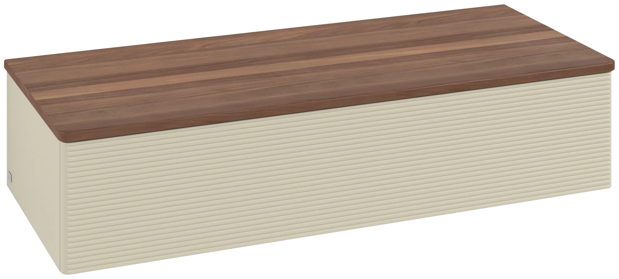 Villeroy & Boch Antao Sideboard L41, 1200x268x500mm, Silk Grey Matt Lacquer / Warm Walnut