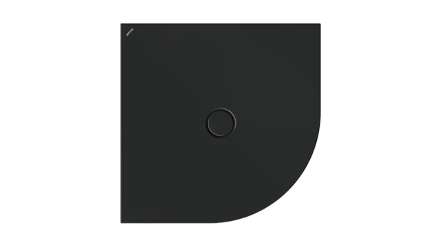 Bette viertelkreis Duschwanne „BetteFloor Corner“ 90 × 90 cm in Schwarz