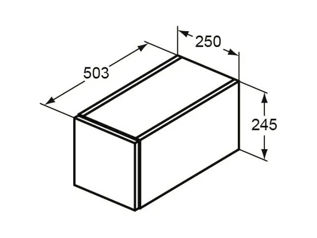Ideal Standard Auszugsfront Adapto, Pinie hell Dekor, für Unterschrank 250 mm Ideal Standard Auszugsfront Adapto, Pinie hell Dekor, für Unterschrank 250 mm