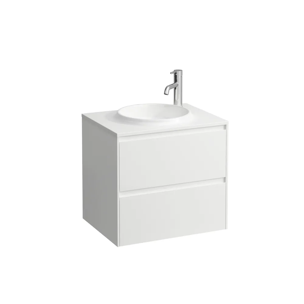 Laufen Waschtischunterbau 600, 2 Schubladen, passend zu Marbond Waschtisch H814073 weiß matt Laufen Waschtischunterbau 600, 2 Schubladen, passend zu Marbond Waschtisch H814073 weiß matt