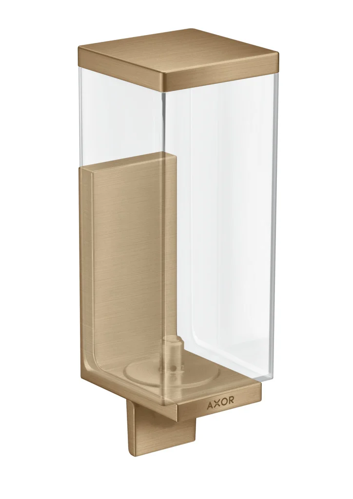 Hansgrohe AXOR Universal Rectangular Lotionspender Brushed Bronze, 42610XXX, Wandmontage, 35 mm Bohrabstand, 6 mm Bohrloch, 600 ml Füllmenge, 0.5 ml Dosiermenge Hansgrohe AXOR Universal Rectangular Lotionspender Brushed Bronze, 42610XXX, Wandmontage, 35 mm Bohrabstand, 6 mm Bohrloch, 600 ml Füllmenge, 0.5 ml Dosiermenge