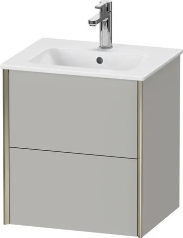 Duravit Waschtischunterschrank wandhängend „XViu“ 51 × 56 × 42 cm in Betongrau Matt