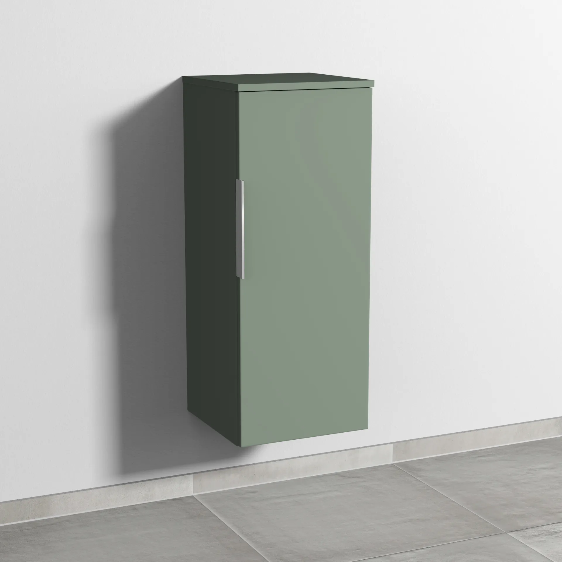 Sanipa Mittelschrank „3way“ 350 × 850 × 345 mm Anschlag rechts, in Soft-Green, Anschlag rechts