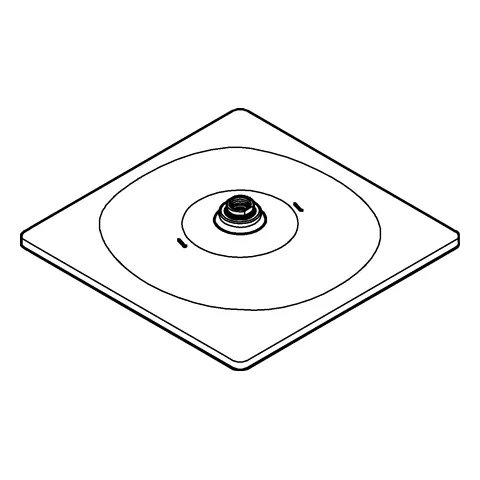 Grohe Rainshower Mono Cube, Kopfbrause 1 Strahlart, moon white/chrom Grohe Rainshower Mono Cube, Kopfbrause 1 Strahlart, moon white/chrom