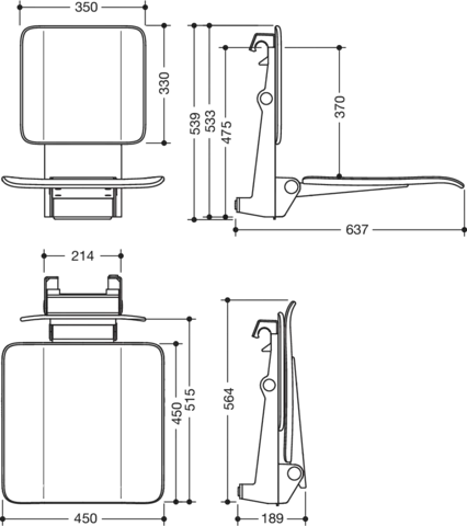 Einhängesitz „System 900“ Einhängesitz „System 900“