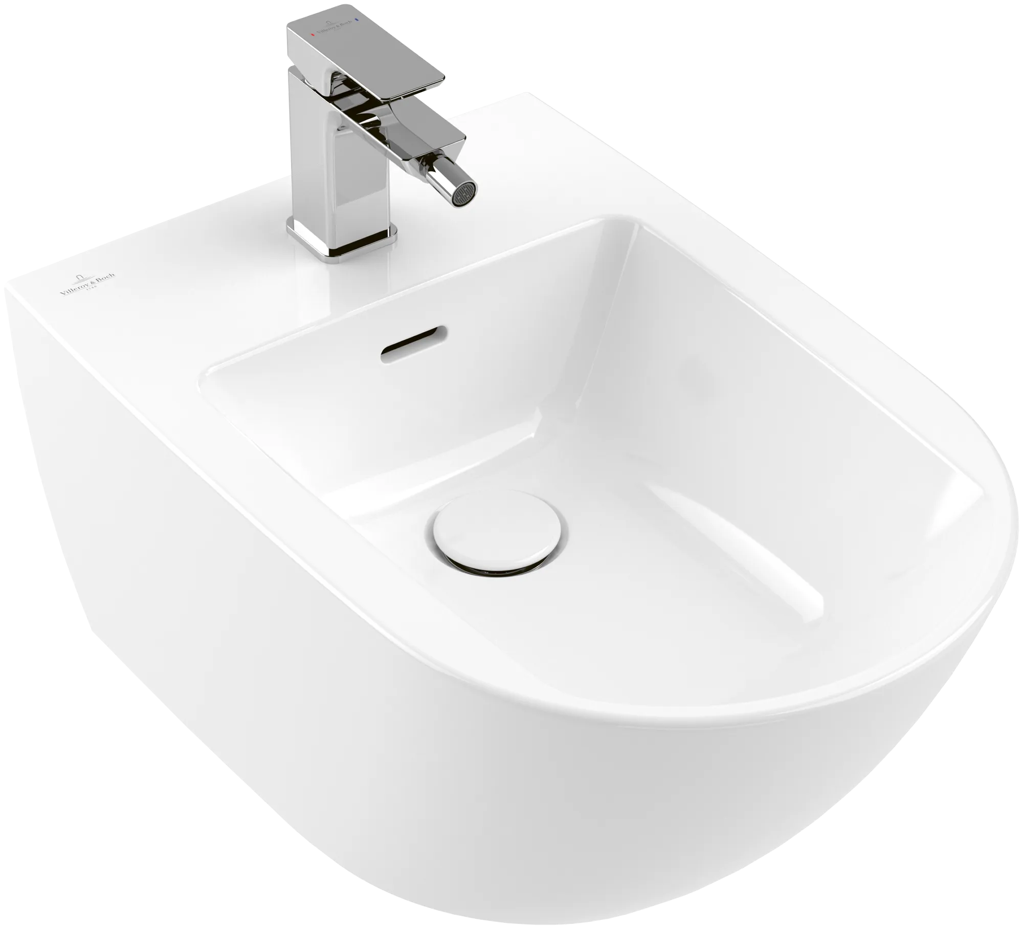 Wand-Bidet „Subway 3.0“ wandhängend, Befestigung verdeckt 37,5 × 27 × 56 × 56 cm in Weiß Alpin