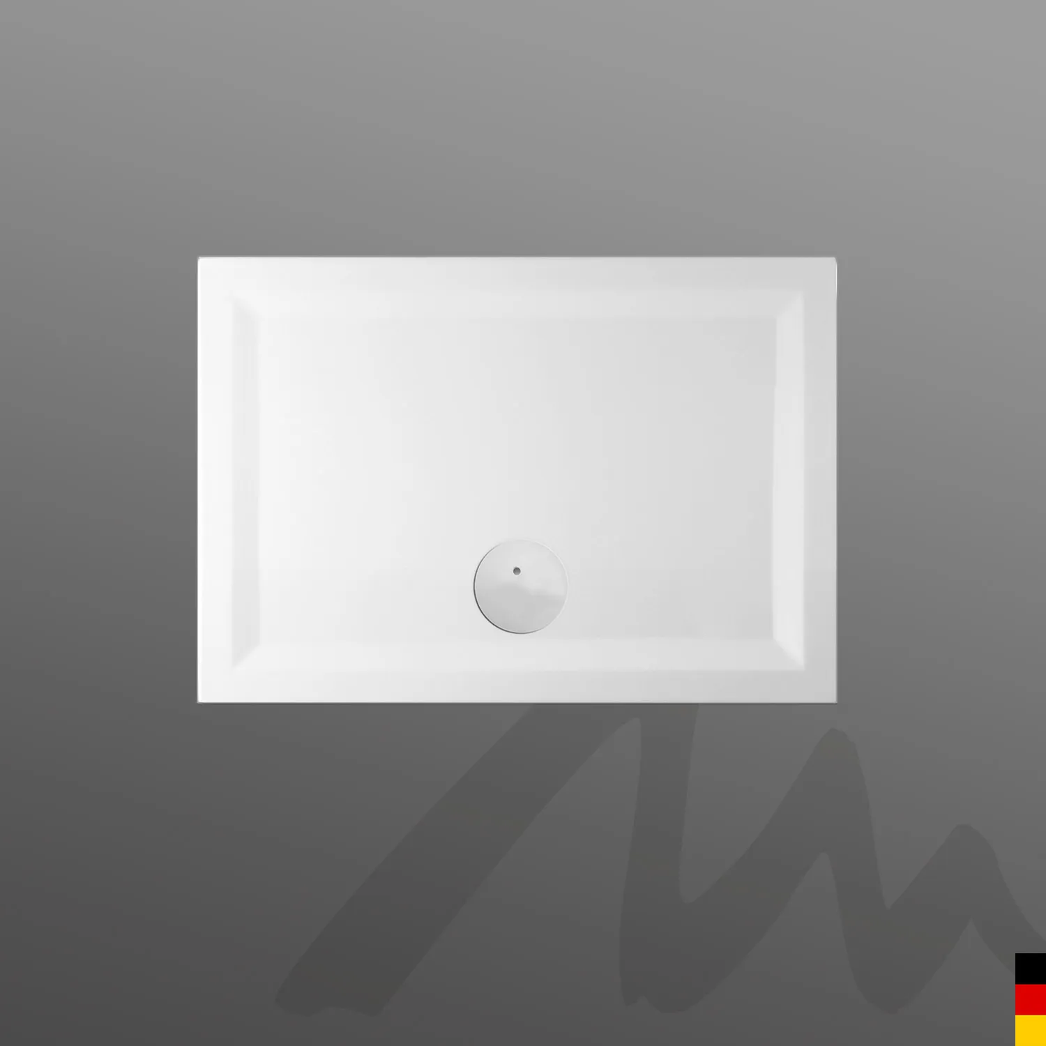 Mauersberger litop Acryl-Duschwannen-Einheit litop 100⁄75 1-teilig mit Dichtvlies, weiß