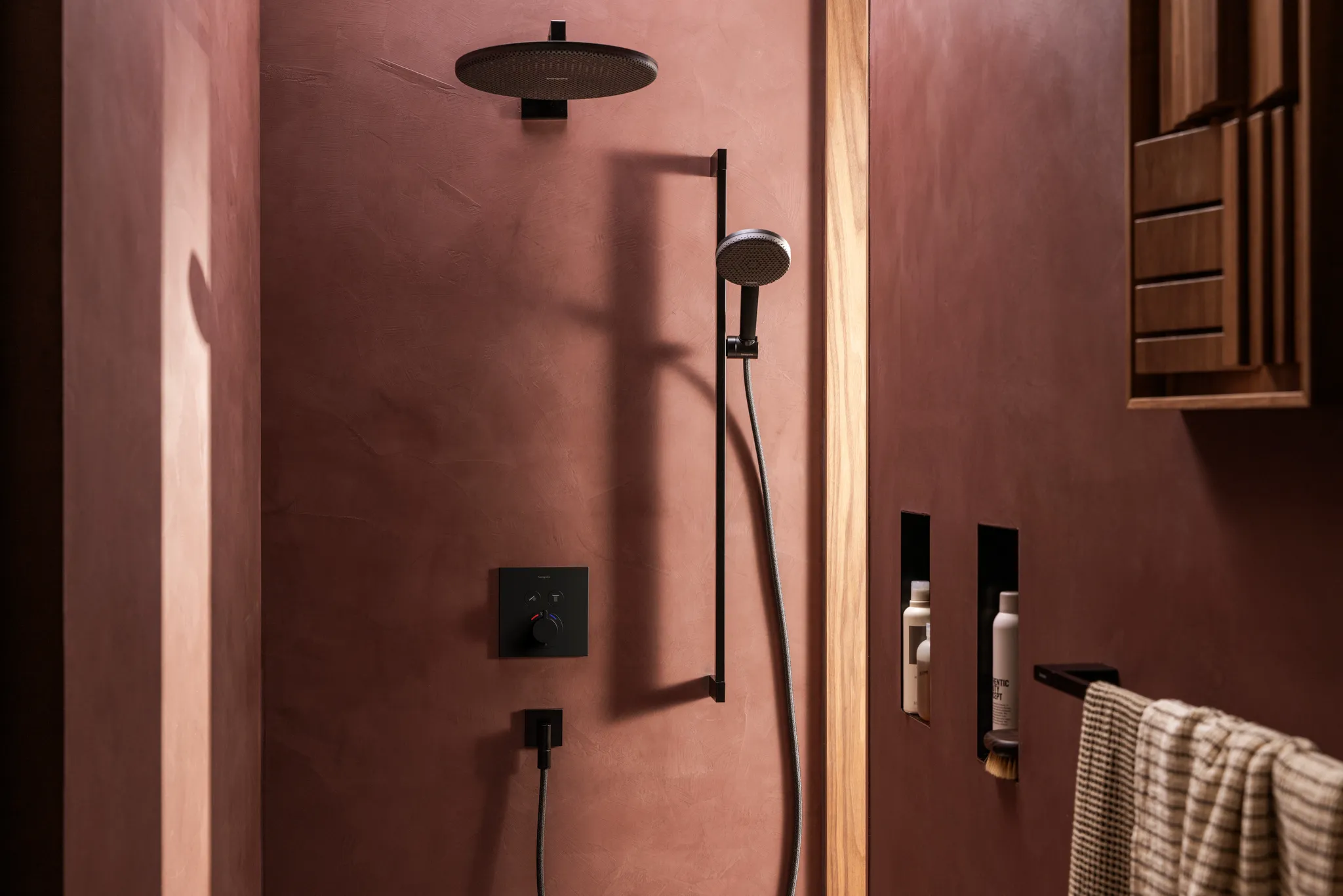 Hansgrohe XtraStoris Minimalistic Wandnische rahmenlos, Mattschwarz, 300 x 150 x 100 mm