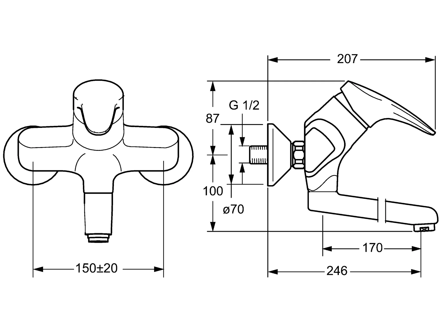 HansaMIX Waschtischarmatur Einhebelmischer HansaMIX 0194 Ausladung 246mm Auslaufentleerung DN15 Chrom HansaMIX Waschtischarmatur Einhebelmischer HansaMIX 0194 Ausladung 246mm Auslaufentleerung DN15 Chrom
