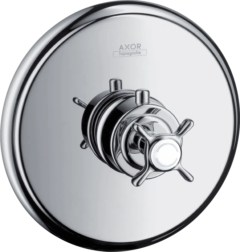Hansgrohe AXOR Montreux Thermostat HighFlow Unterputz mit Kreuzgriff, Chrom Hansgrohe AXOR Montreux Thermostat HighFlow Unterputz mit Kreuzgriff, Chrom