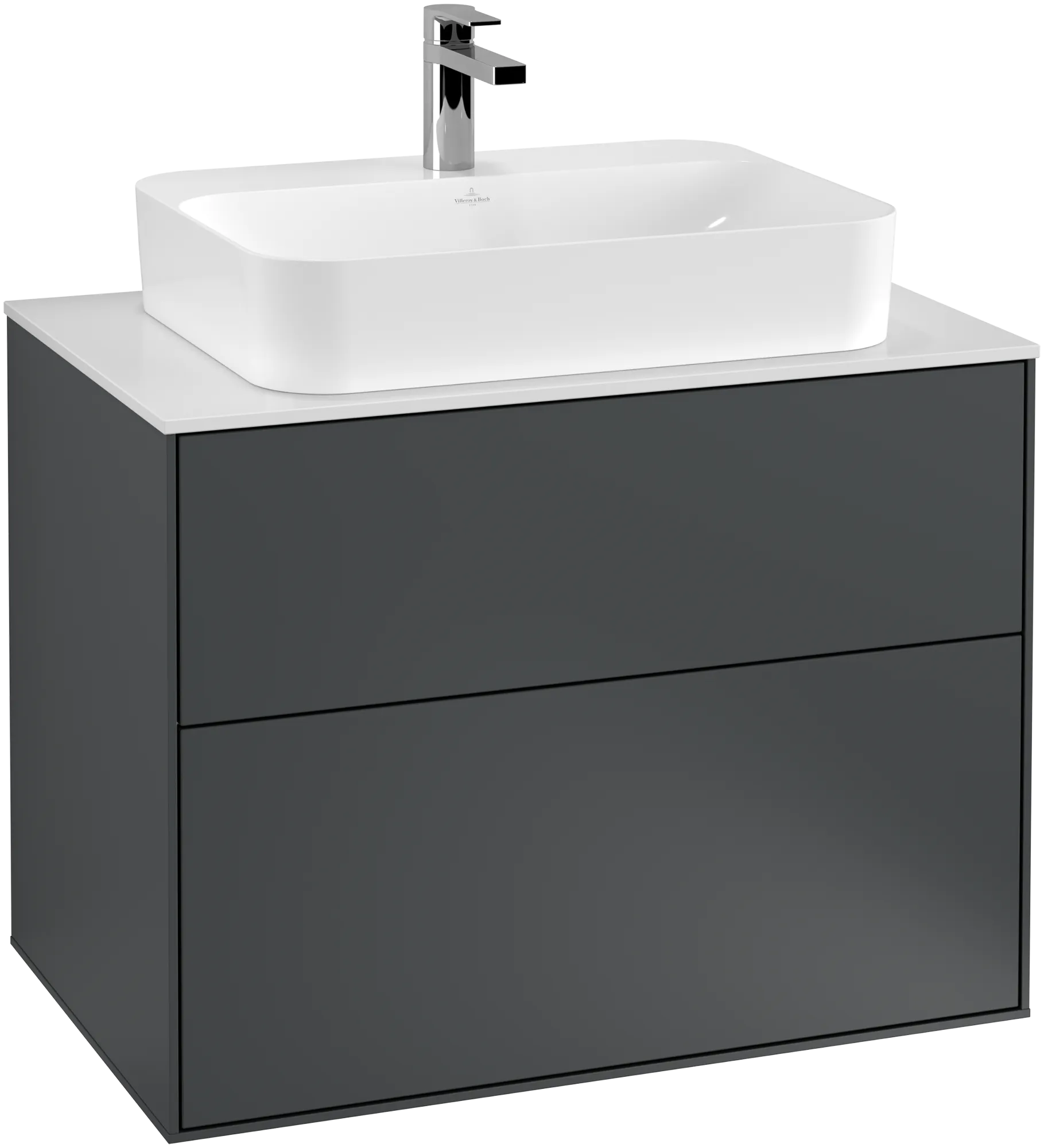 Villeroy & Boch Waschtischunterschrank „Finion“ für Schrankwaschtisch 800 × 603 × 501 mm Midnight Blue Matt Lacquer, für Becken mittig Villeroy & Boch Waschtischunterschrank „Finion“ für Schrankwaschtisch 800 × 603 × 501 mm Midnight Blue Matt Lacquer, für Becken mittig