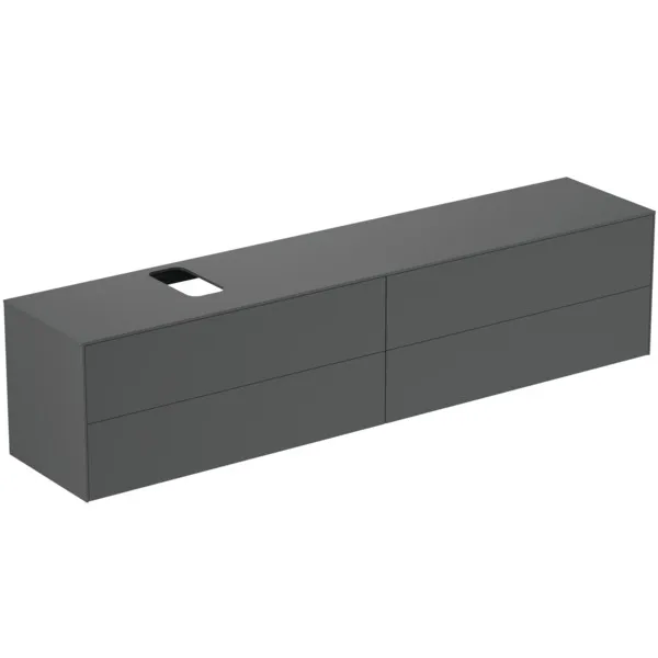 Ideal Standard Waschtischunterschrank Conca, 4 Auszüge, Anthrazit