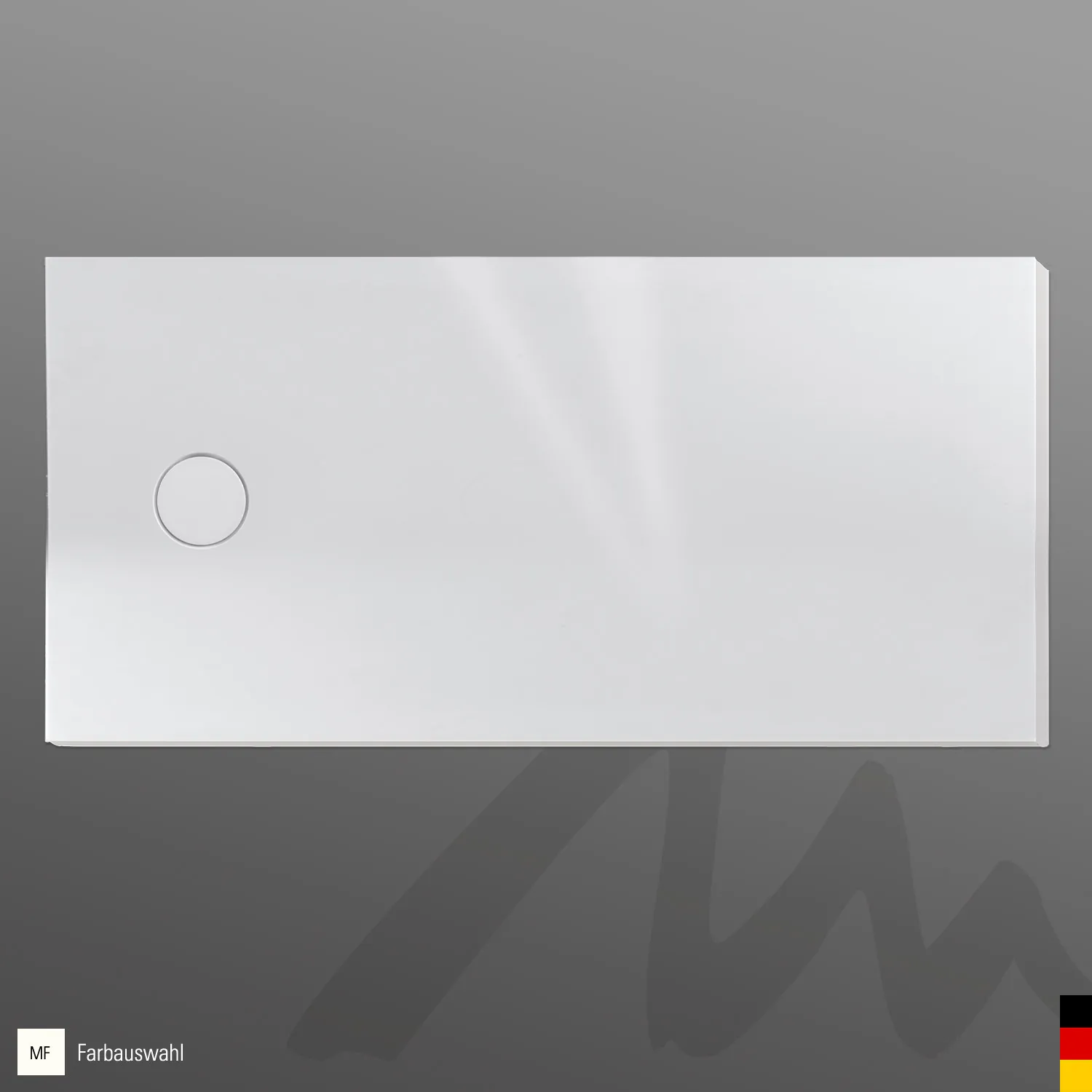 Mauersberger Duschwanne „davisi“ 1600 × 800 mm in Reinweiß (matt)