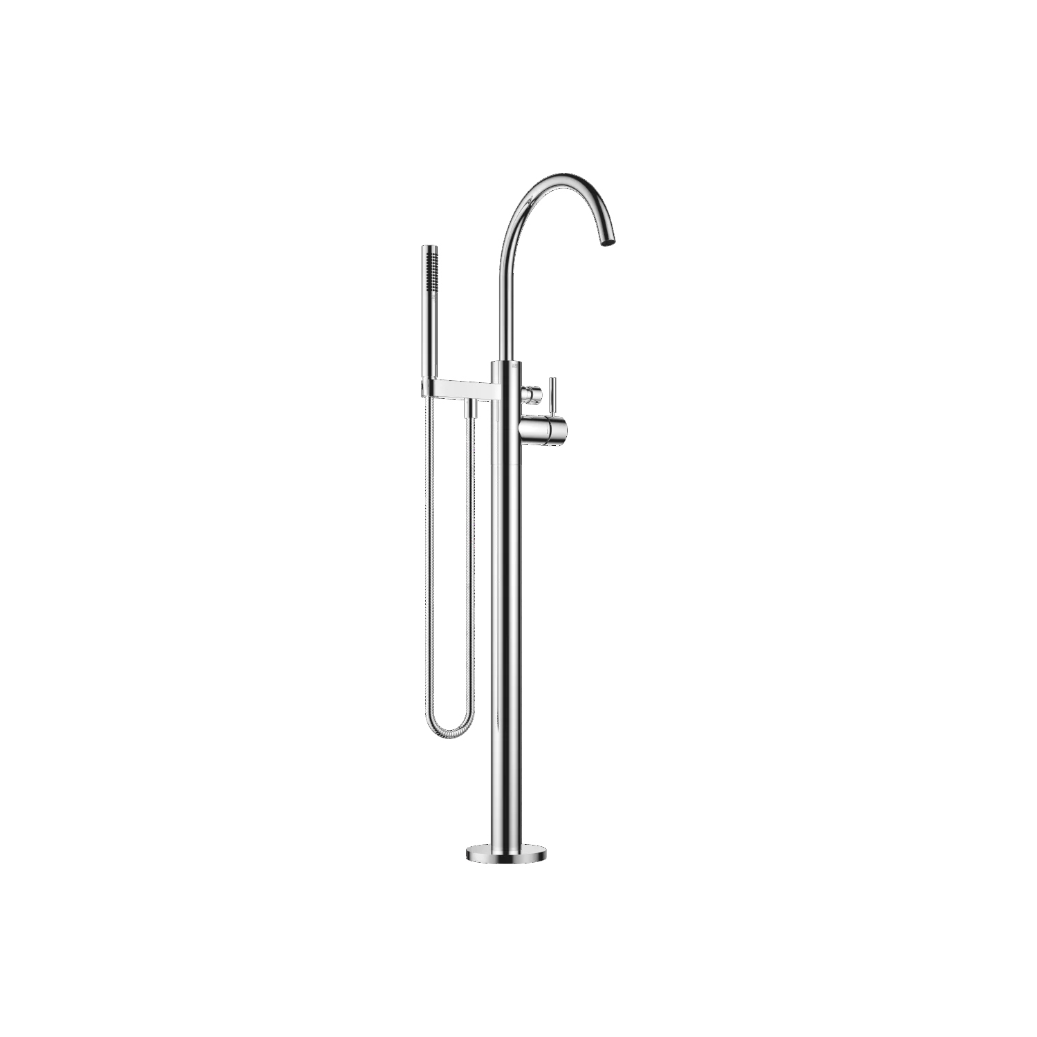 Wannen-Einhandbatterie mit Standrohr für freistehende Montage mit Schlauchbrausegarnitur SERIENSPEZIFISCH Chrom 25863661 Wannen-Einhandbatterie mit Standrohr für freistehende Montage mit Schlauchbrausegarnitur SERIENSPEZIFISCH Chrom 25863661