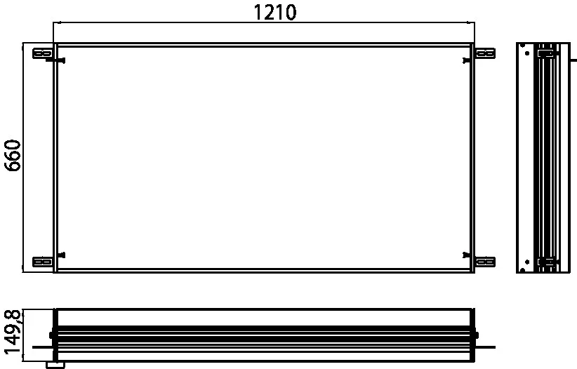 emco Unterputz-Einbaurahmen für Spiegelschrank „asis prestige“ 121 × 66 × 14,9 cm