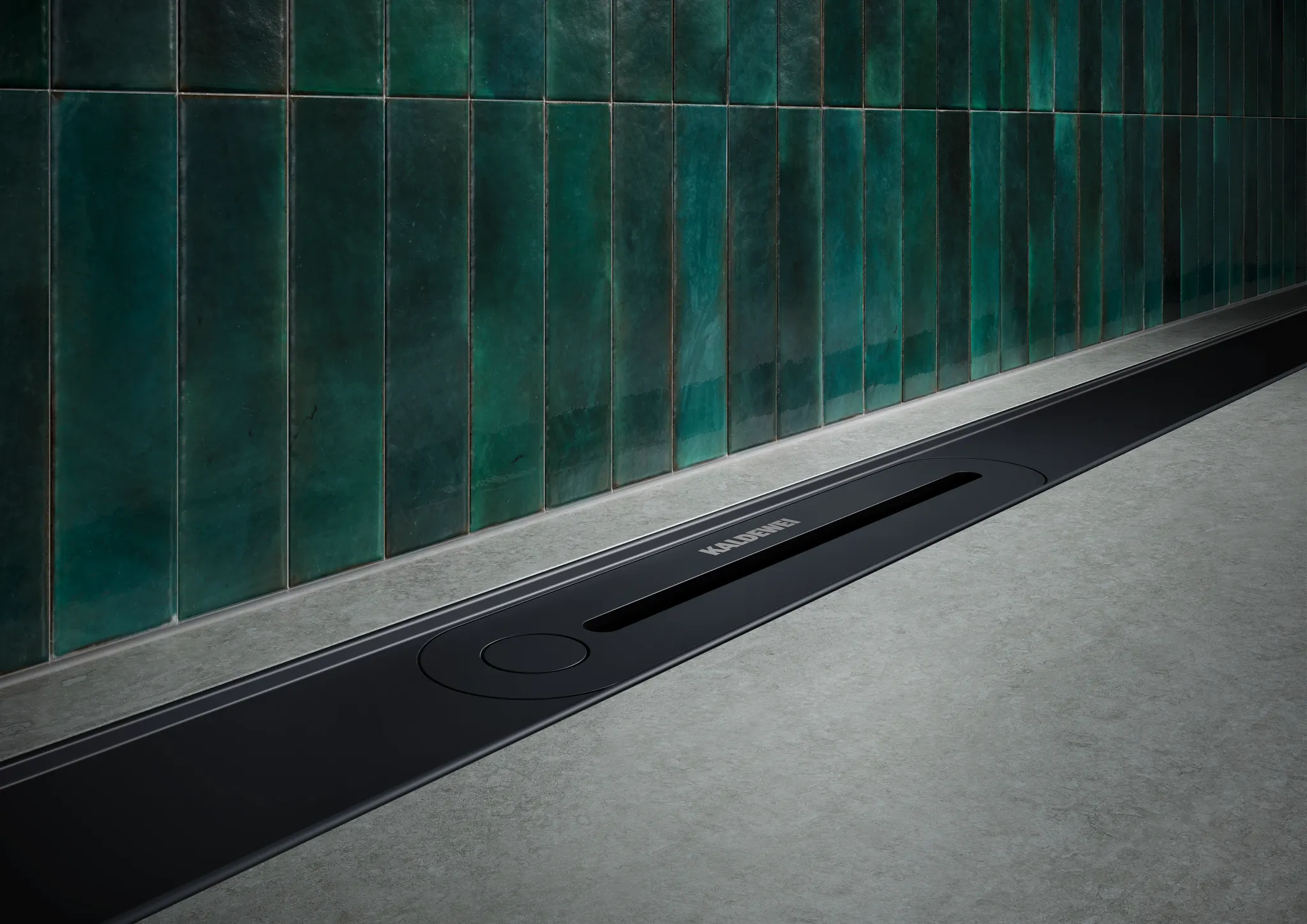 Kaldewei Duschprofil „FlowLine Zero“ Modell 2400 90 cm in schwarz matt 100