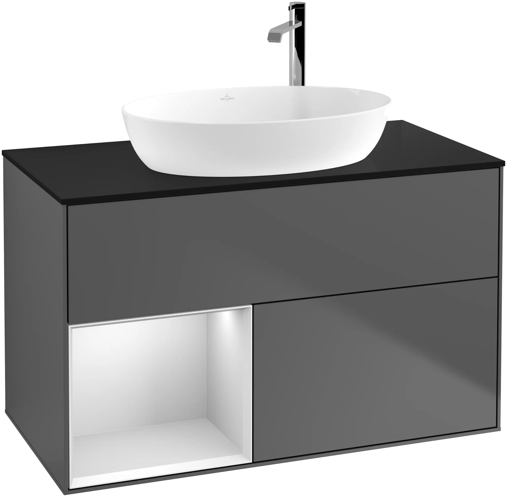 Villeroy & Boch Finion Waschbeckenunterschrank F89 1000x603x501mm anthrazit