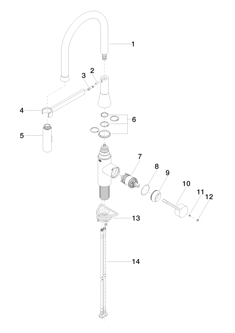 Einhebelmischer Profi SYNC Chrom 33865895