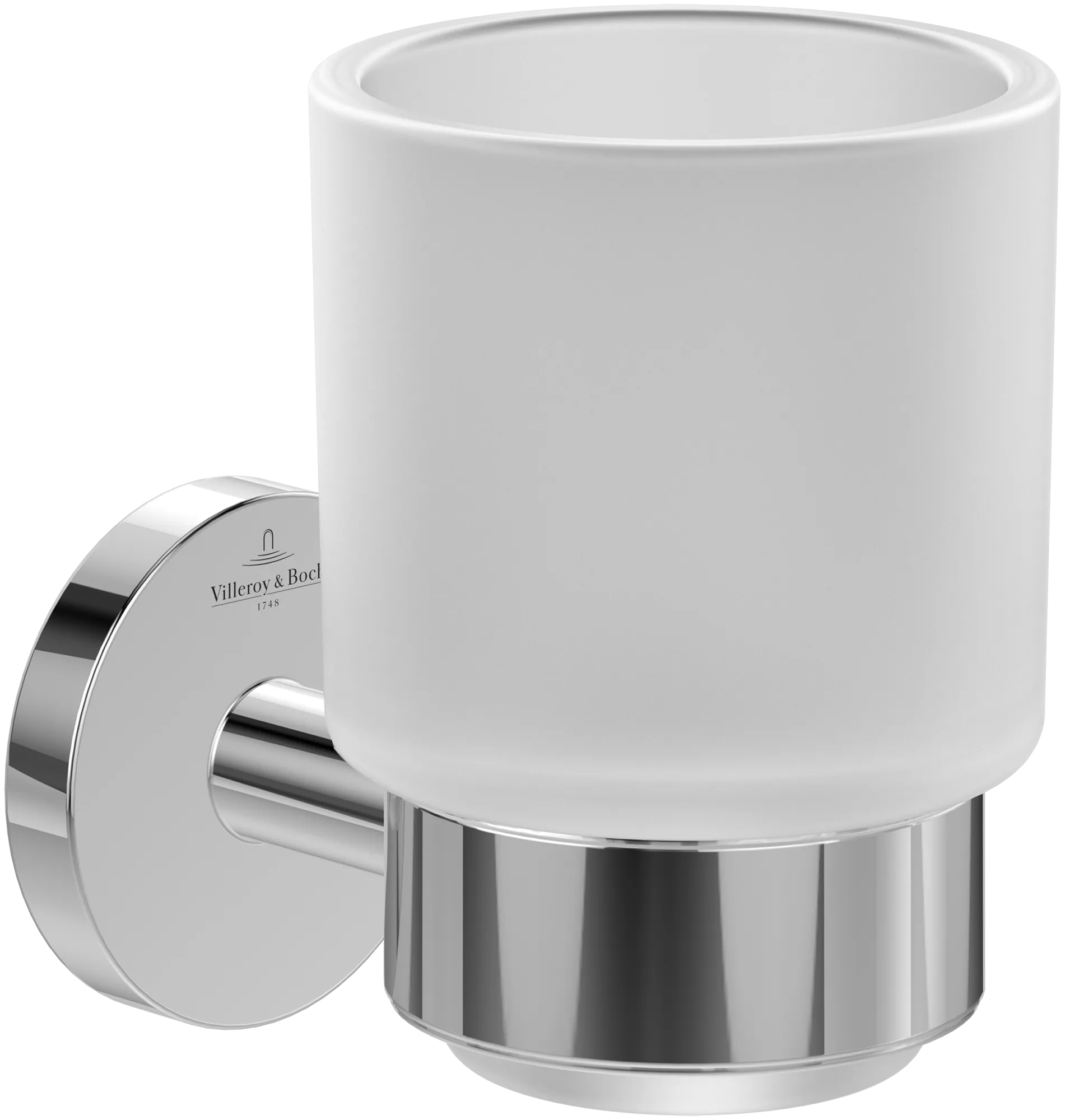 Villeroy & Boch Glas/Zahnbürstenhalter „Elements-Tender“ in chrom, Befestigung verdeckt Villeroy & Boch Glas/Zahnbürstenhalter „Elements-Tender“ in chrom, Befestigung verdeckt