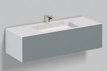 Alape Waschplatz „FO-Serie“ 1254 × 350 mm, mittig Alape Waschplatz „FO-Serie“ 1254 × 350 mm, mittig