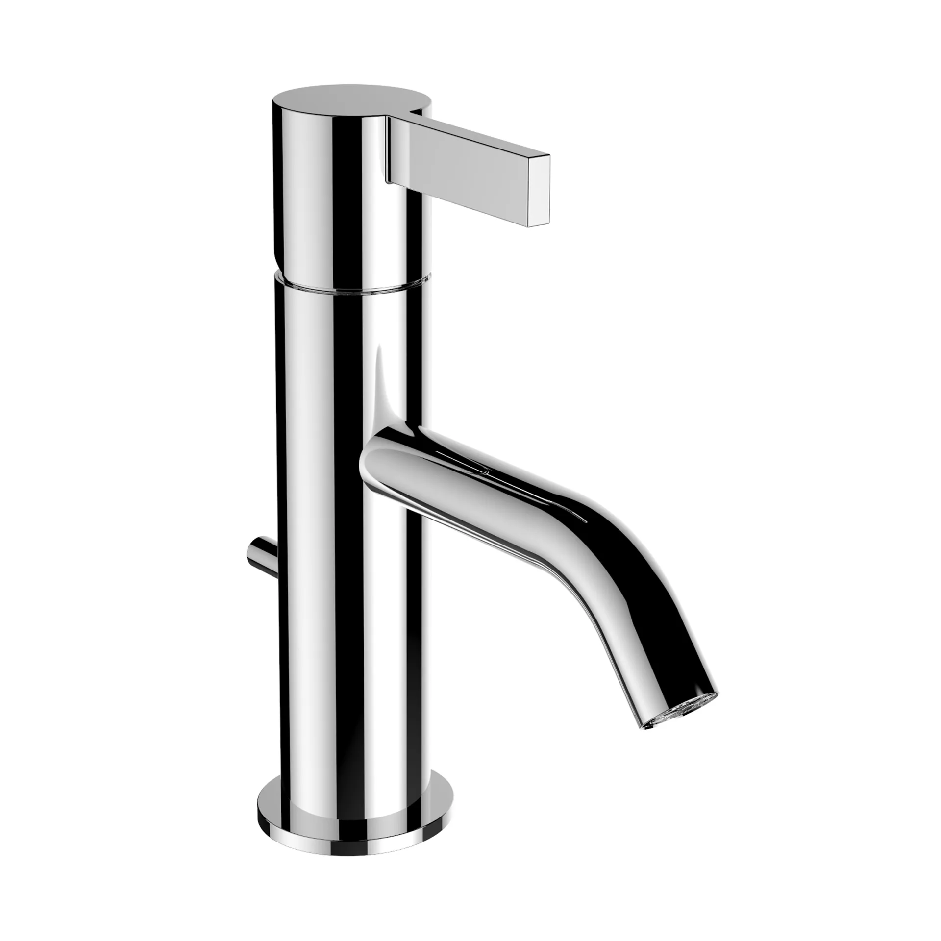 Einhebel-Waschtischmischer Kartell Festauslauf Ausladung 115 mm mit Ablaufventil chrom