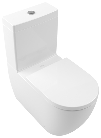 Stand-Tiefspül-WC „Subway 3.0“ 37 × 40 × 71 × 71 cm in, ohne Spülrand, Abgang waagerecht