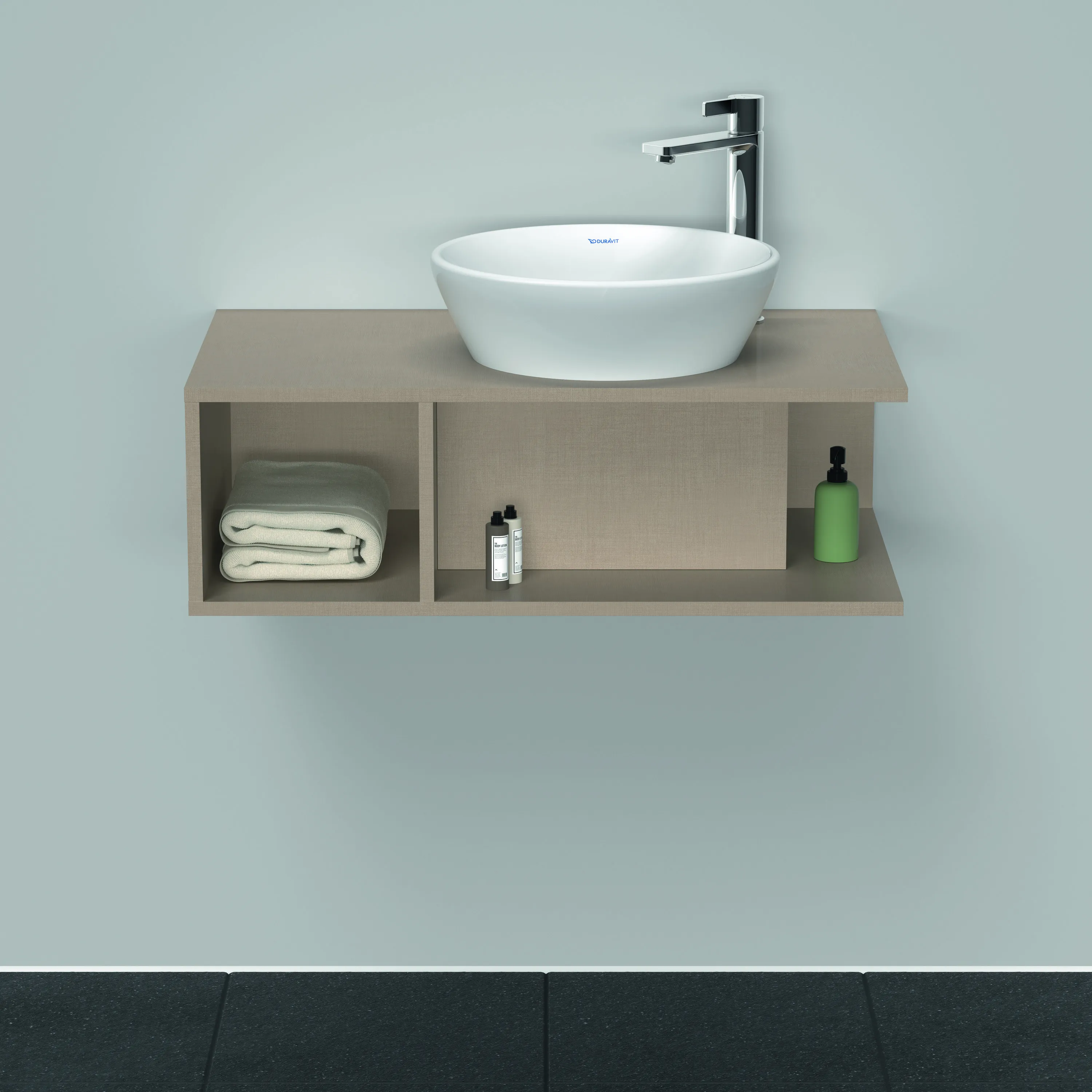 Duravit Waschtischunterschrank wandhängend „D-Neo“ 80 × 26 × 48 cm Leinen Duravit Waschtischunterschrank wandhängend „D-Neo“ 80 × 26 × 48 cm Leinen