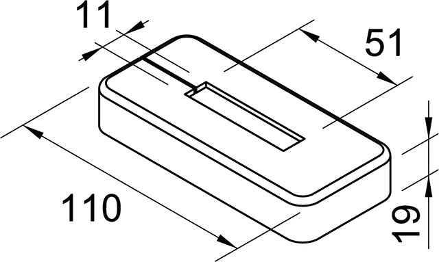 Zubehör Abdeckkappe, weiß für Radiavector-Konsole FMORV 14 und 14M