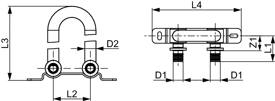 TECEflex HK-Montagegarnitur für Ventil-Kompaktheizkörper, Bodenmontage, vernickelt, Stichmaß 50 mm TECEflex HK-Montagegarnitur für Ventil-Kompaktheizkörper, Bodenmontage, vernickelt, Stichmaß 50 mm