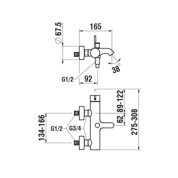 Laufen KARTELL Laufen H321337 Einhebel-Wannenmischer Aufputz, Kunststoffschlauch 1800 mm, Handbrause TwinStick chrom Laufen KARTELL Laufen H321337 Einhebel-Wannenmischer Aufputz, Kunststoffschlauch 1800 mm, Handbrause TwinStick chrom