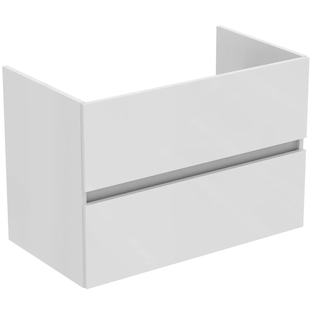 Ideal Standard Waschtischunterschrank „Eurovit+“ 80 × 55 × 44 cm Hochglanz weiß lackiert