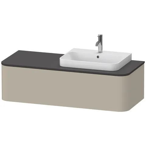 Duravit Waschtischunterschrank wandhängend „Happy D.2 Plus“ 130 × 35,4 × 55 cm, rechts Duravit Waschtischunterschrank wandhängend „Happy D.2 Plus“ 130 × 35,4 × 55 cm, rechts