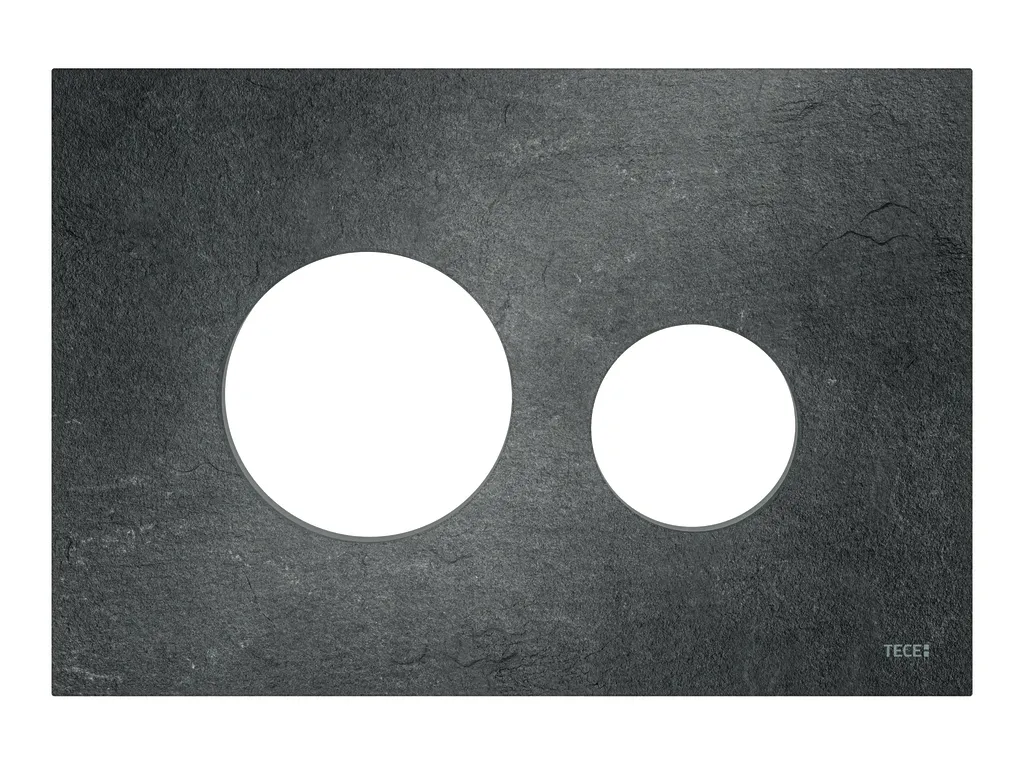 loop Blende für WC-Betätigungsplatte Steinplatte Schiefer Farbe: Steinplatte Schiefer