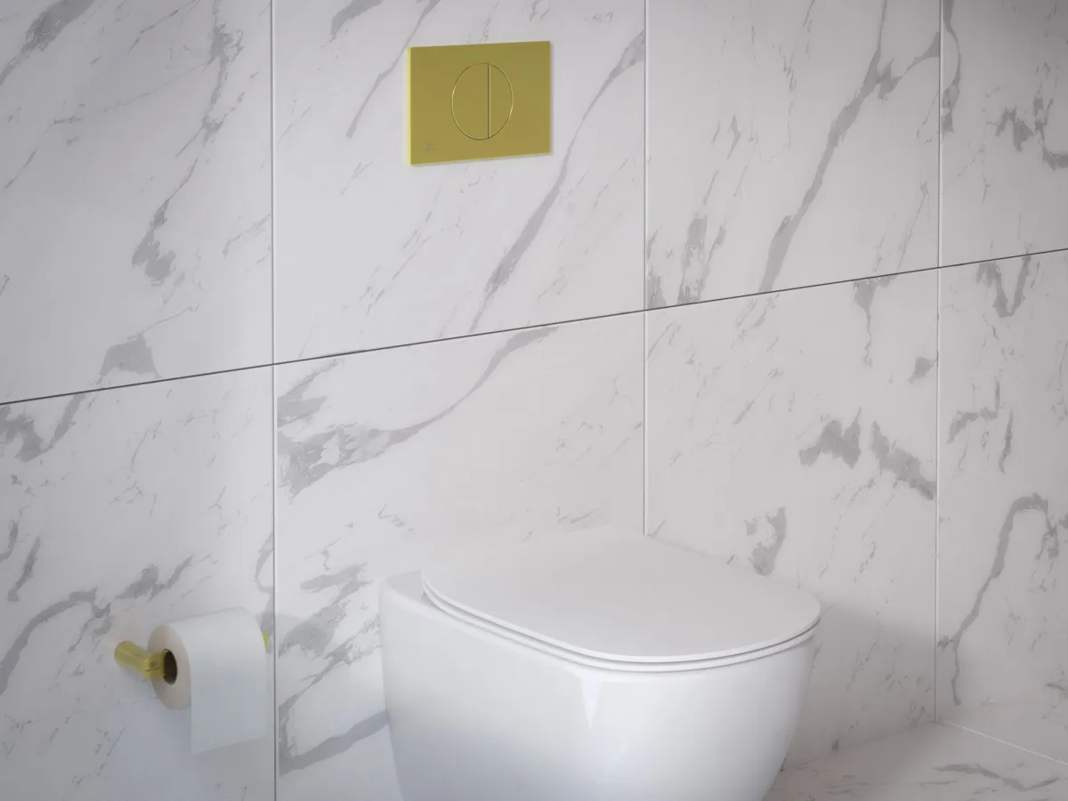 Ideal Standard Oleas WC Betätigungsplatte M5 Mechanisch Brushed Gold