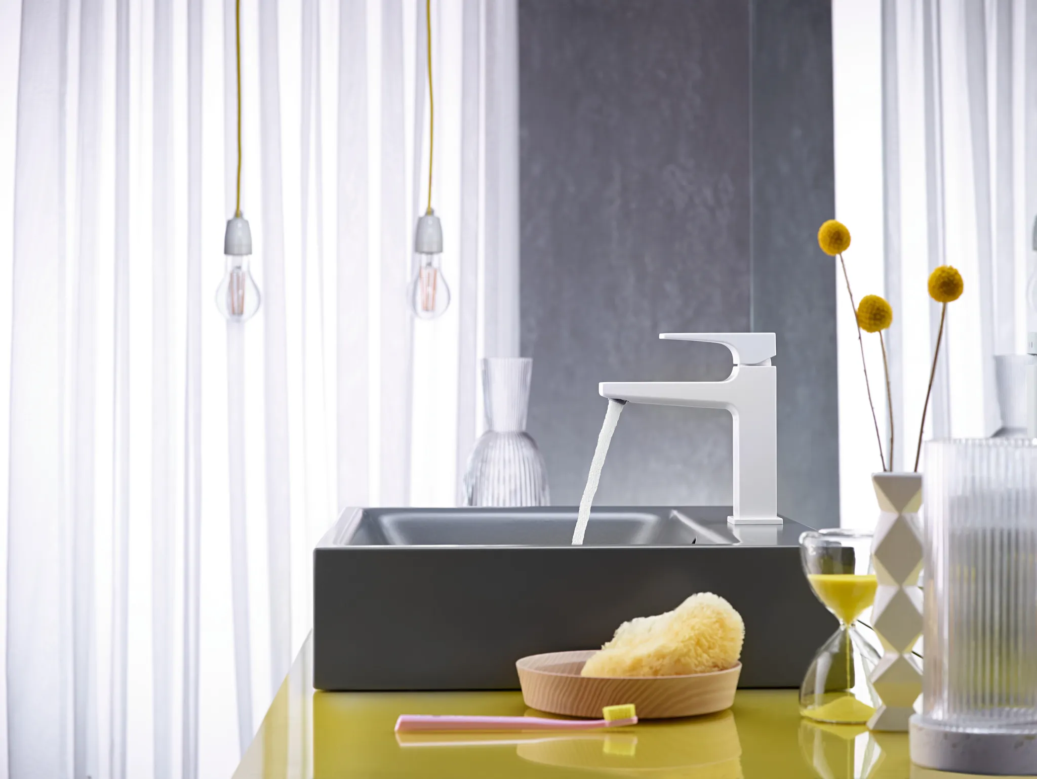 Waschtischmischer 110 Metropol mit Push-Open Ablaufgarnitur chrom