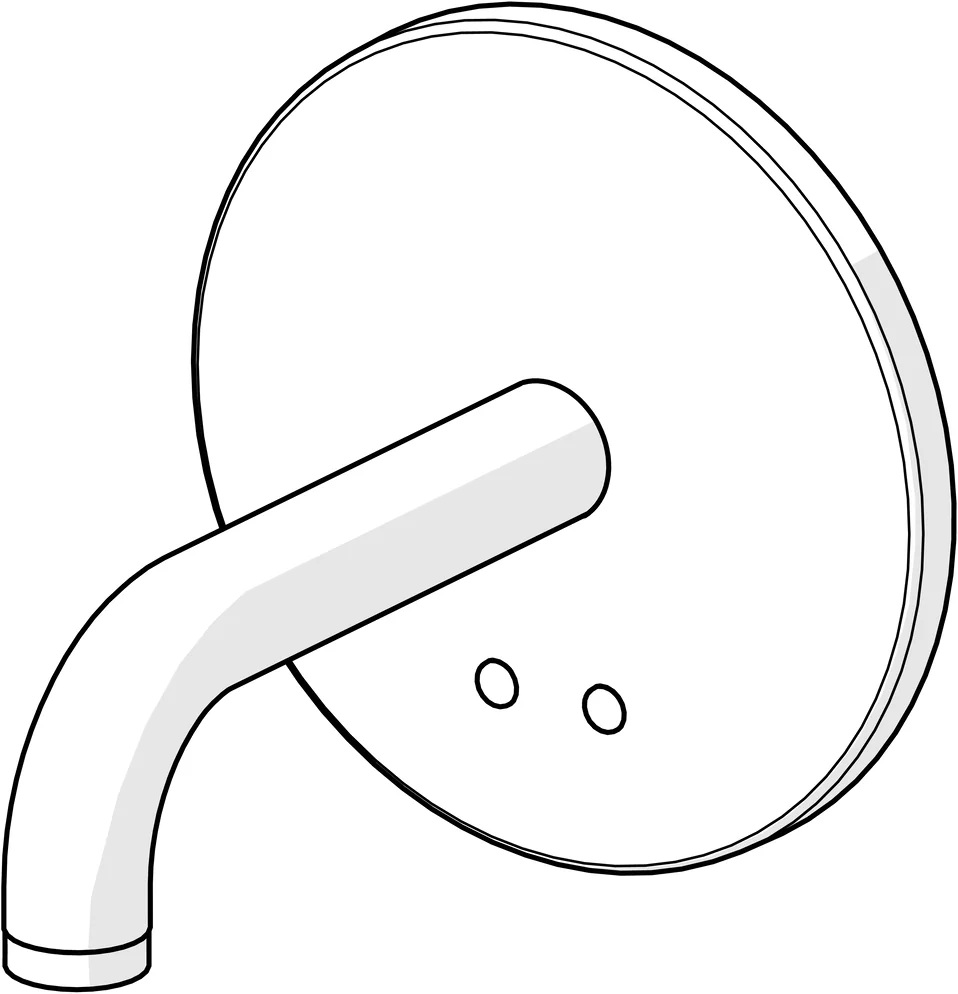 HansaELECTRA Waschtischarmatur Hansaelectra Fertigset für Waschtisch-Batterie 8180 Rosette rund 3 V, Bluetooth Ausladung 170 mm Chrom